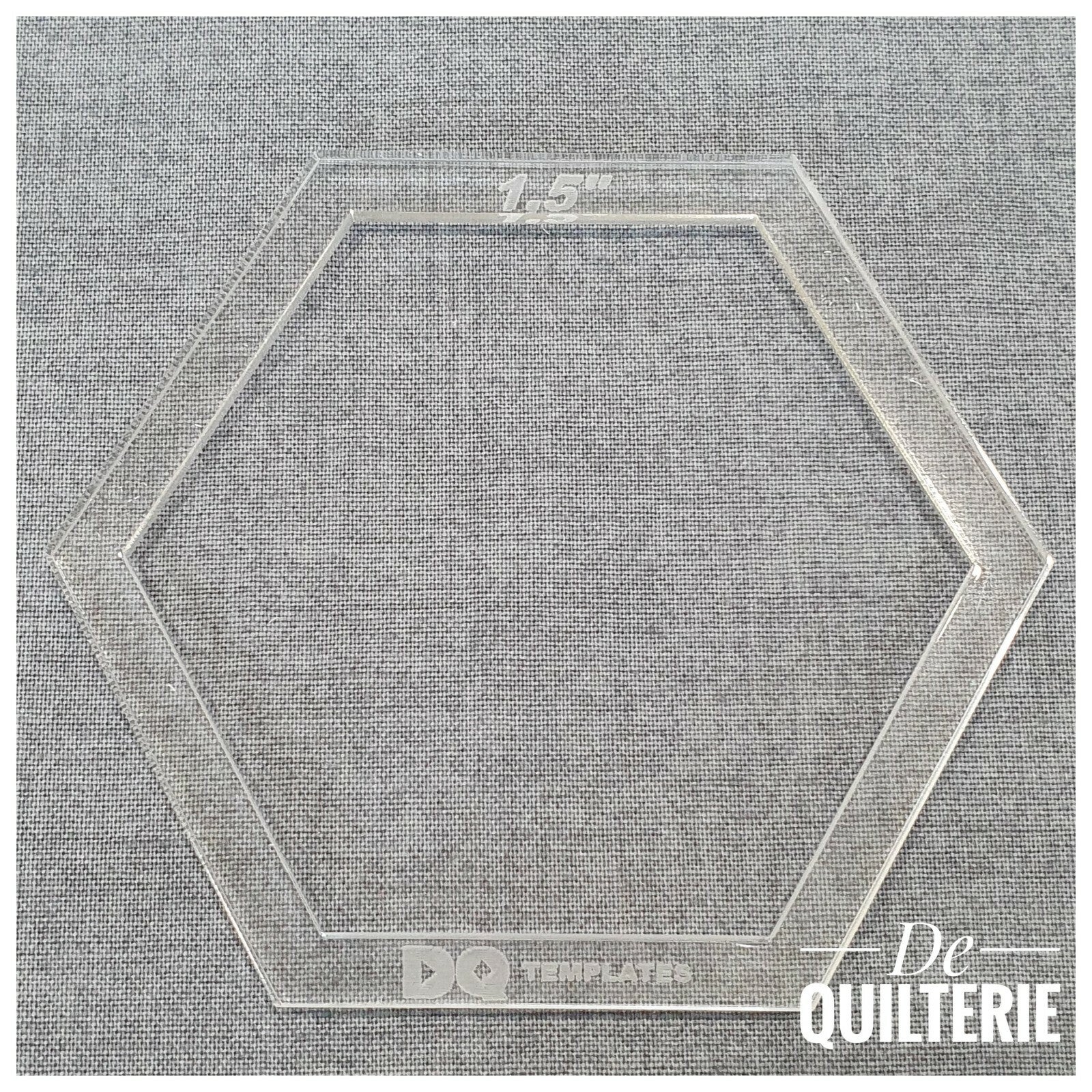 Template hexagon 1 1/2 inch - DQ Templates