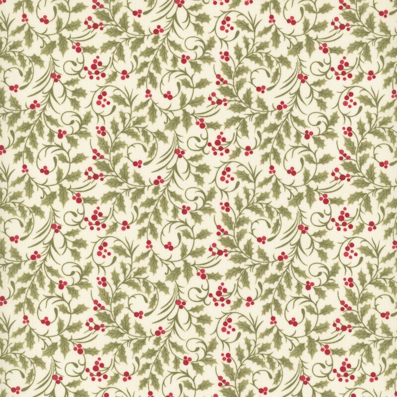 C62 - stof Christmas cream - 3 sisters - Moda