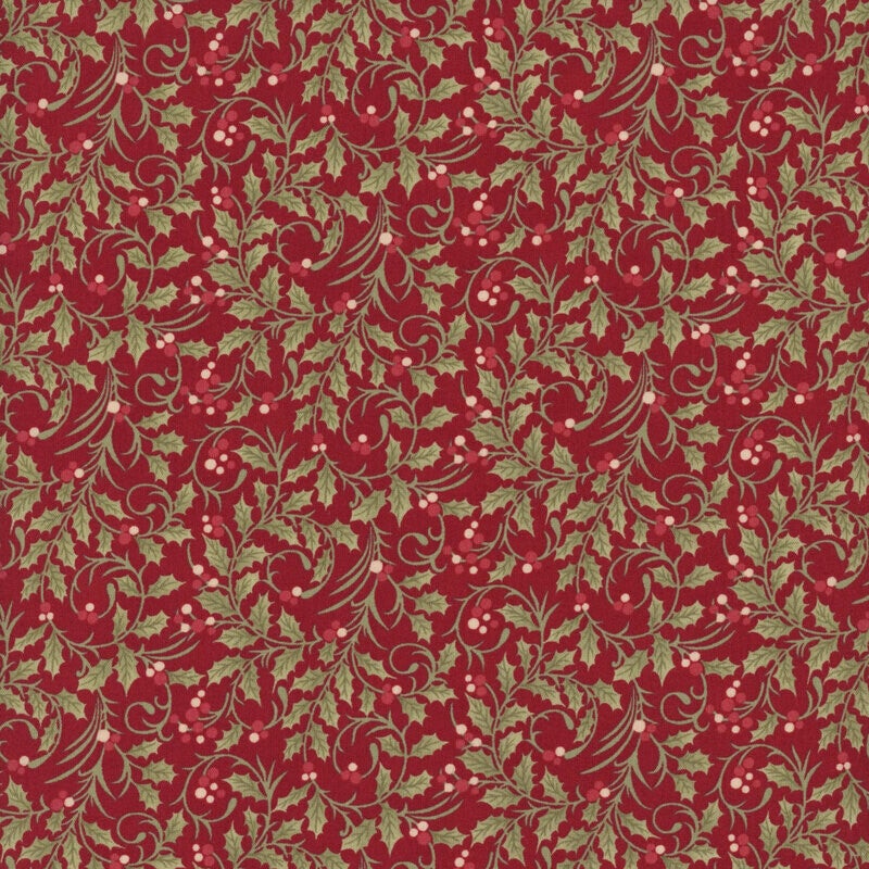 C63 - stof Christmas red - 3 sisters -Moda