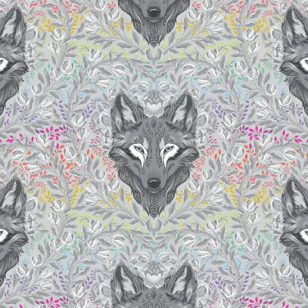 Q1068 - stof wolf of pink street- Graywork - Tula Pink