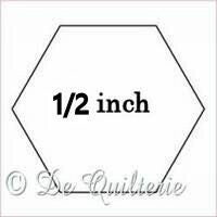 Kartonnen hexagon 1/2 inch