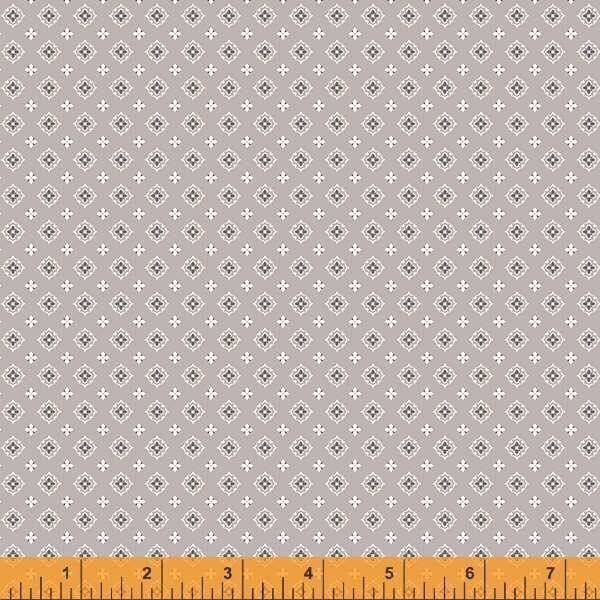 Q426 - stof grijs motief Sketchbook - Windham