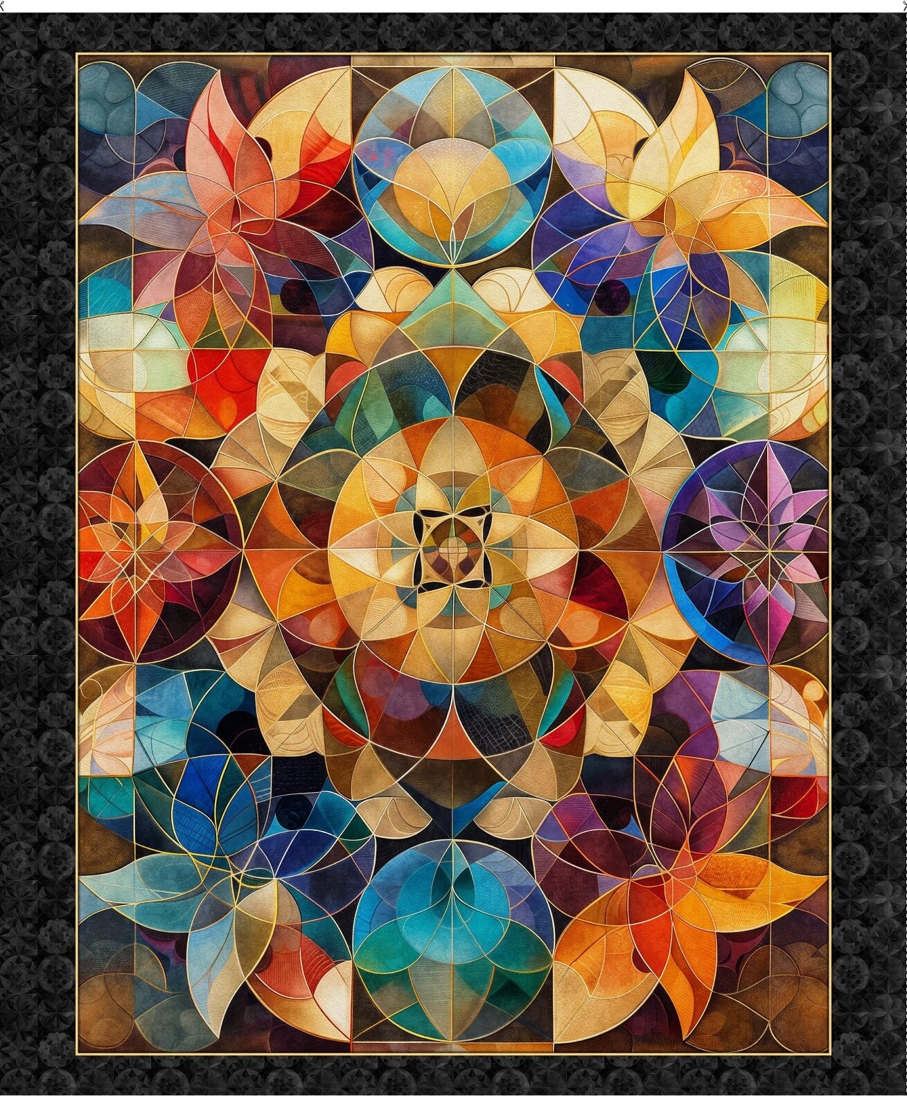 Panel Solstice Kaleidoscope multi +  afwerkbies