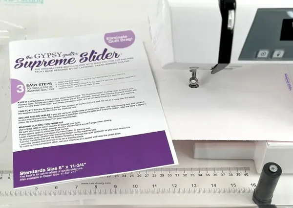 Supreme slider voor freemotion quilting - Gypsy quilter
