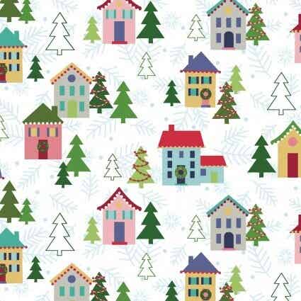 C51  - stof   Christmas Village - Benartex
