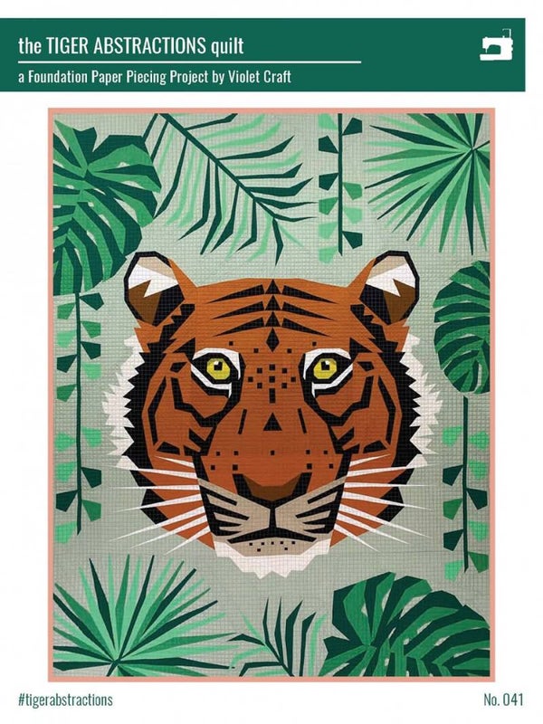 Patroon Tiger Abstractions van Violet Craft