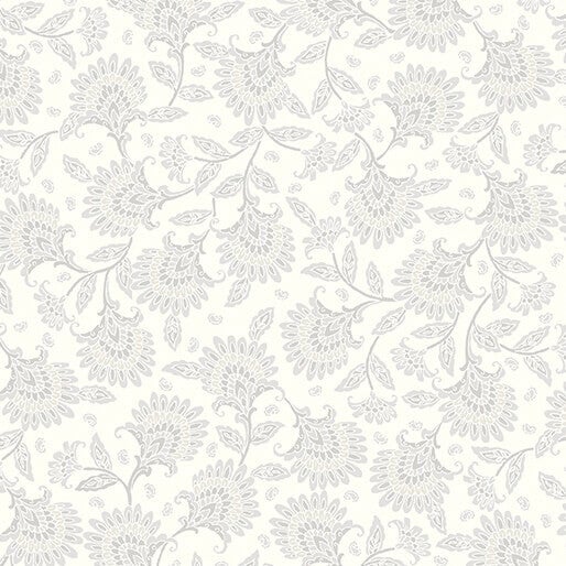 Whimsy floral grey - stof dubbelbreed 275 cm
