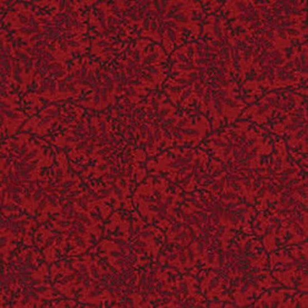 Delicate vines anitque red - stof dubbelbreed 275 cm