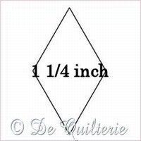 Kartonnen ruit 6 pointed star 1  1/4 inch