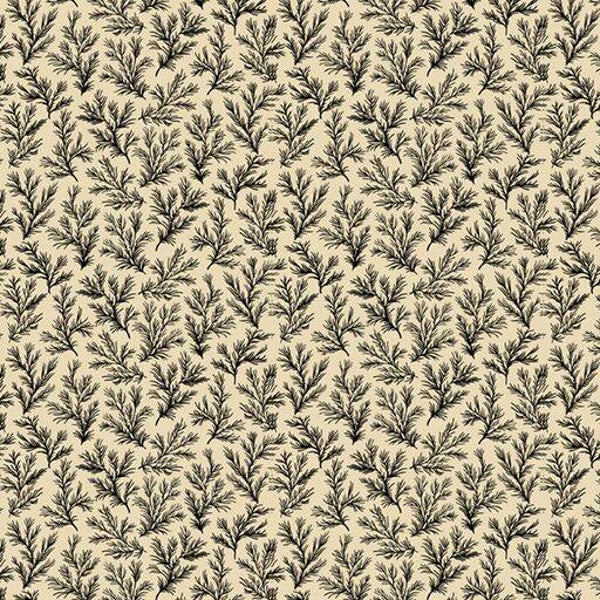 Q775 - stof  cream/black - Midnight Lace - Marcus Fabrics