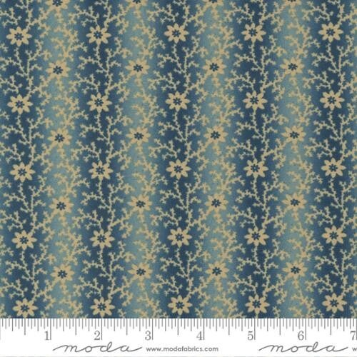 Q983 - stof teal lines - Kates Garden Gate by Betsy Chutchian