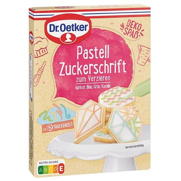 Pastell Zuckerschrift 100g