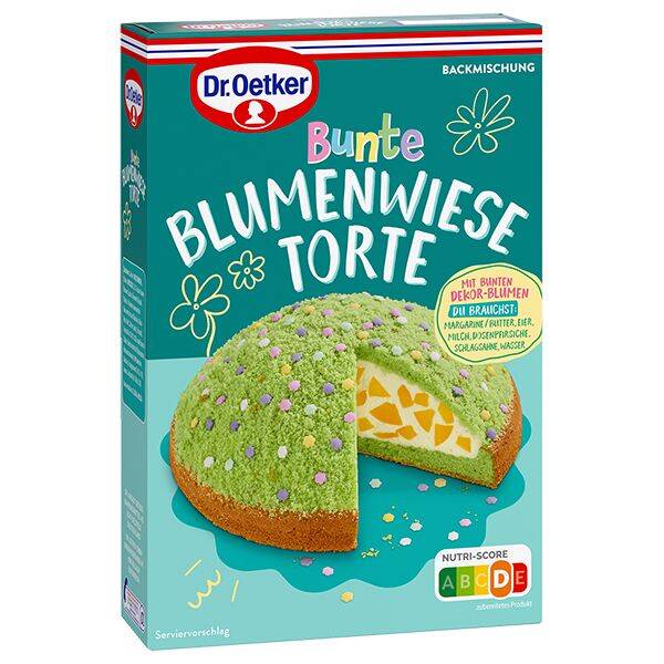 Bunte Blumenwiese-Torte 337g