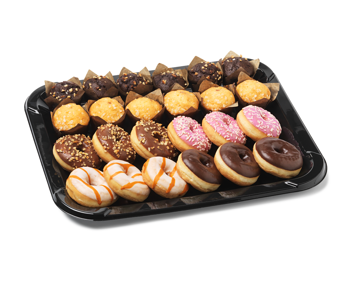 Mini Mixed Muffin / Donut Platte  für 6 bis 8 Personen