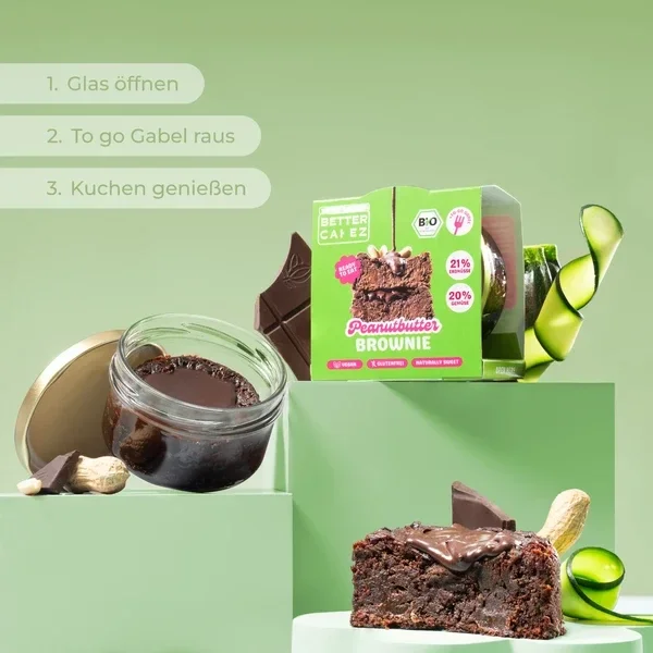 Bio Peanutbutter Brownie 6 Stk