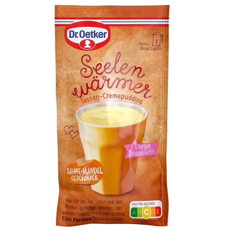 Seelenwärmer Tassen- Cremepudding Sahne- Mandeln-Geschmack 58g