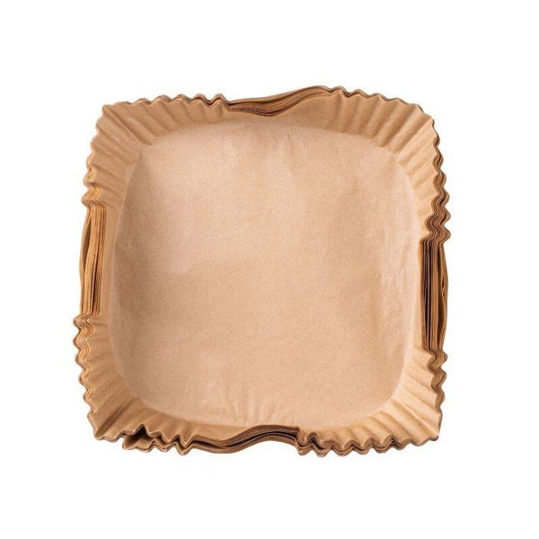 Backpapier für Heissluftfritteusen 20cm eckig