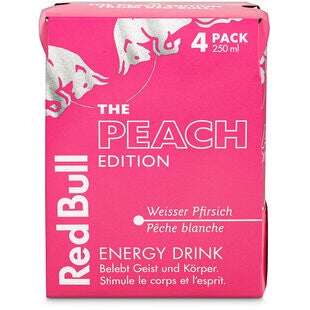 Red Bull Peach 4x25cl