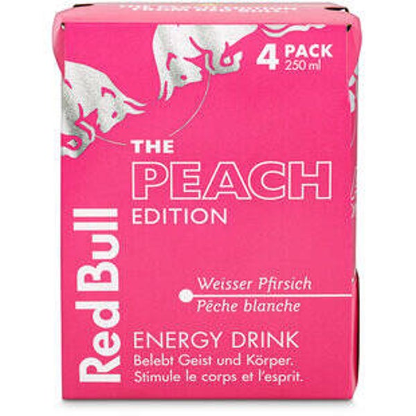 Red Bull Peach 4x25cl