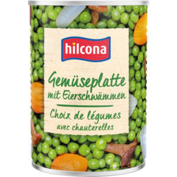 Gemüseplatte mit Eierschwämme 420g
