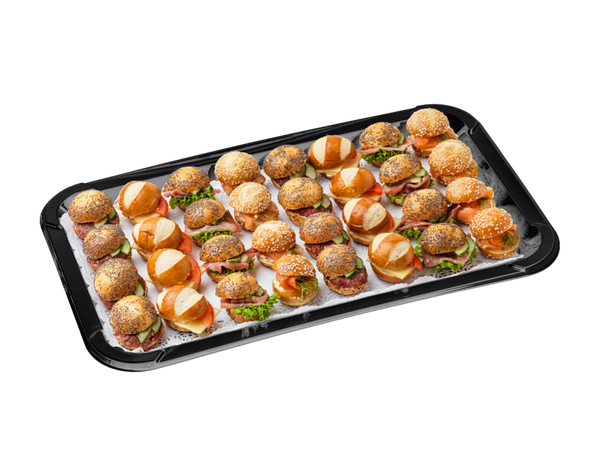 Mini Laugensandwiches fleischlos 6 bis 8 Personen