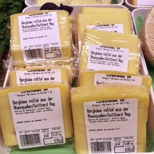 Bergkäse  (mittel) ca 150g aus der Rheinquelle-Gotthard-Region