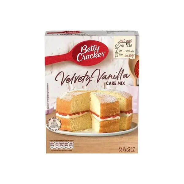 Betty Crocker Velvety Vanilla Cake Mix 425g