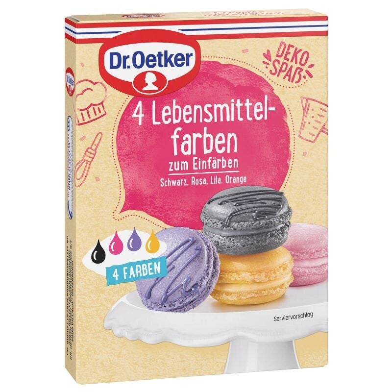 4 Lebensmittelfarben  80g