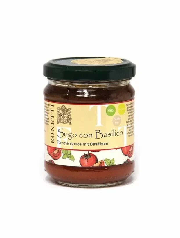 Bio Sugo con Basilico 180g Vegan Glutenfrei