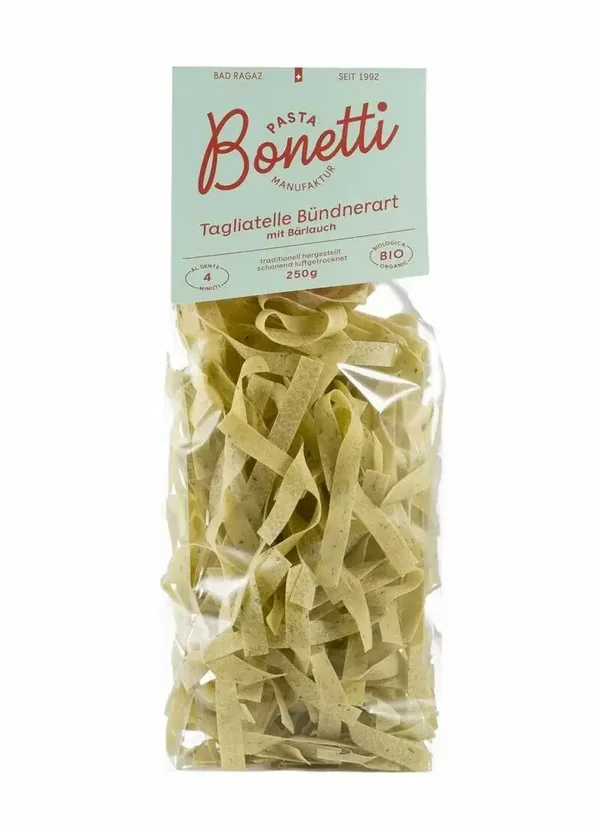 Bio Tagliatelle Bärlauch 10mm 250g Vegan