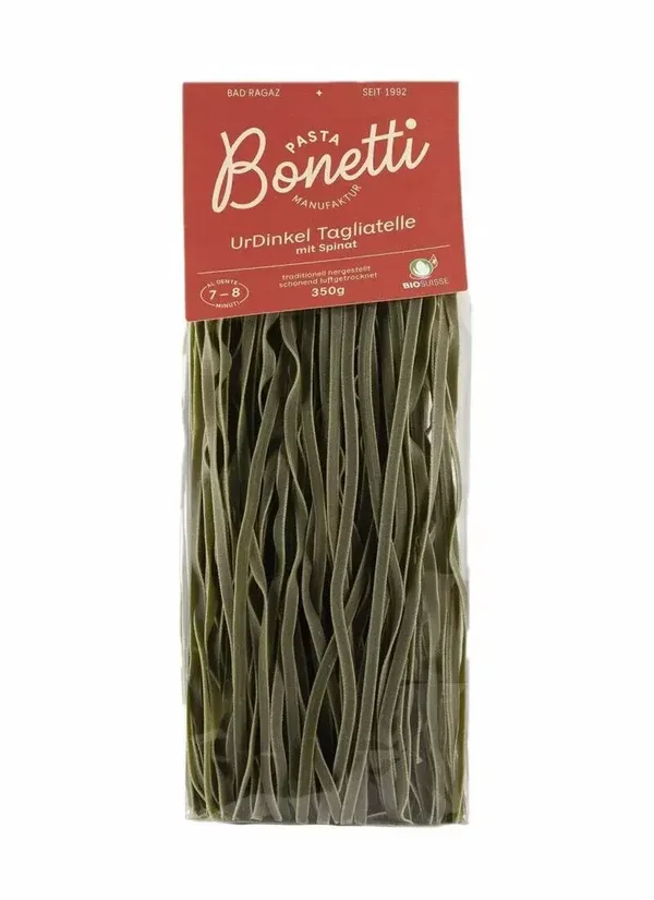 Bio Tagliatelle 350g Spinat Vegan