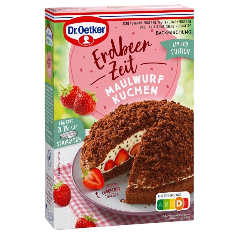 Erdbeer Zeit Maulwurf Kuchen 145g