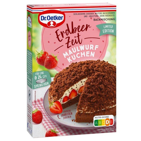 Erdbeer Zeit Maulwurf Kuchen 145g