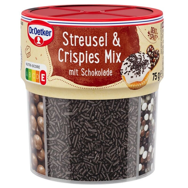 Streusel+Crispies Mix mit Schokolade 75g