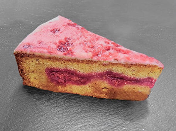 Bio Himbeerkuchen-Stück  , laktosefrei