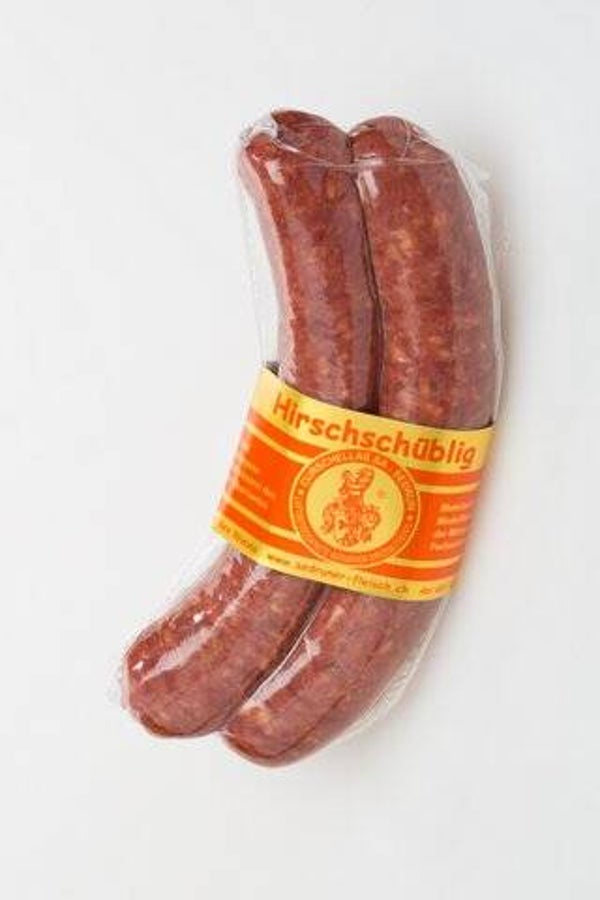Hirschschüblig-Hirschwurst zum heiss machen Paar