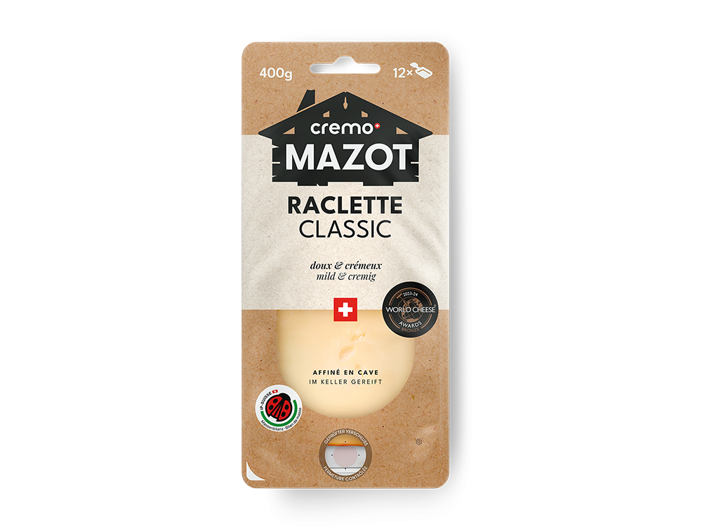 Cremo Mazot IP-SUISSE Raclette, Scheiben 400g