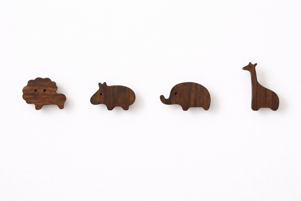 Houten wandhaken - kinderkamer decoratie