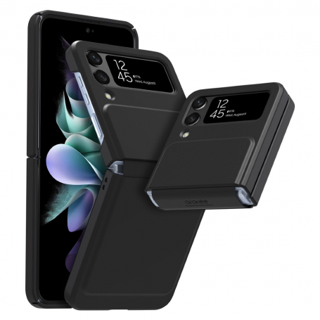 Coque protection avec collier adjustable ARAREE CANVAS DIARY - Noir - Samsung Galaxy Z Flip4