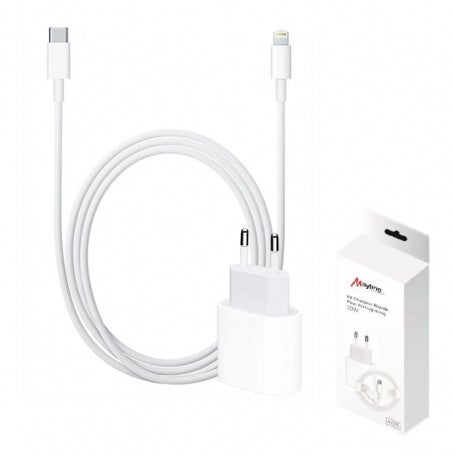 Kit Chargeur Rapide Câble USB-C / Lightning 20W (Mayline)