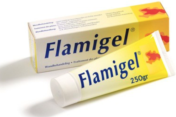 Flamigel  – Wondverzorging bij brand- en schaafwonden.