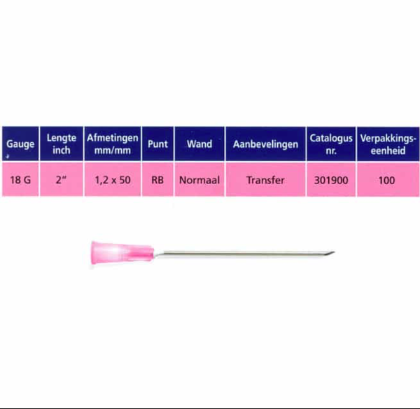 Microlance BD optreknaalden – roze - per stuk
