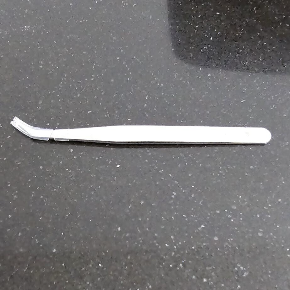 Soft touch pincet met dunne tanden