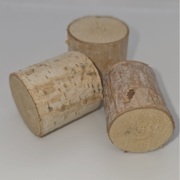 Houten blokjes rond (2-3cm)