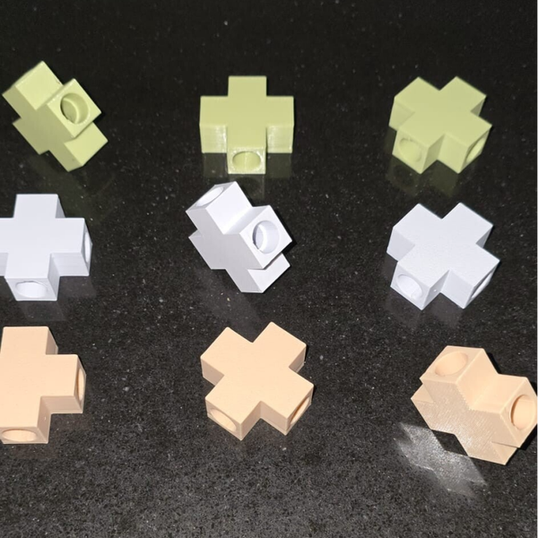 X-shaped slangconnector wit