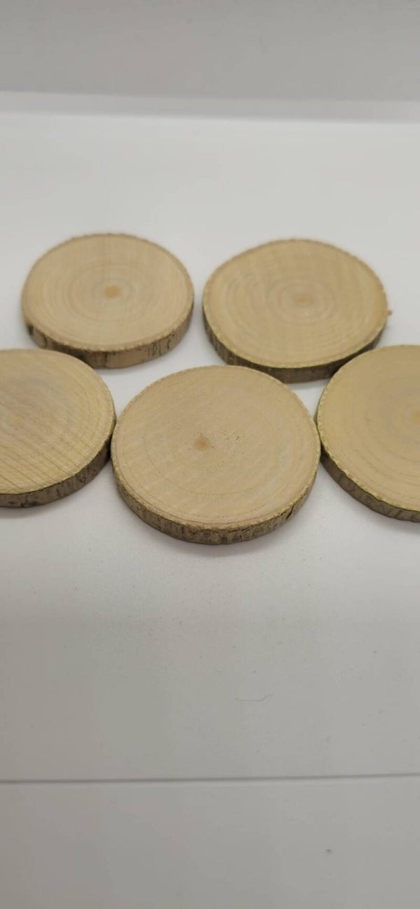 Houten schijfjes 3-5cm