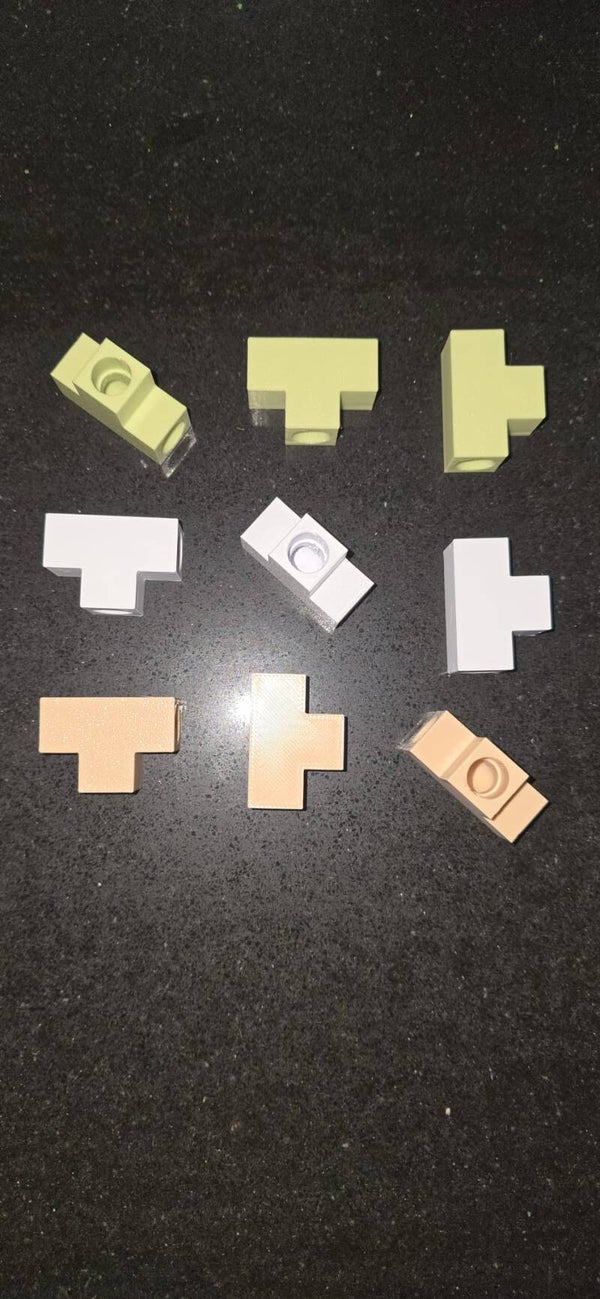 T-shaped slangconnector beige