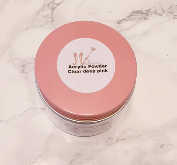 Acryl poeder clear deep pink
