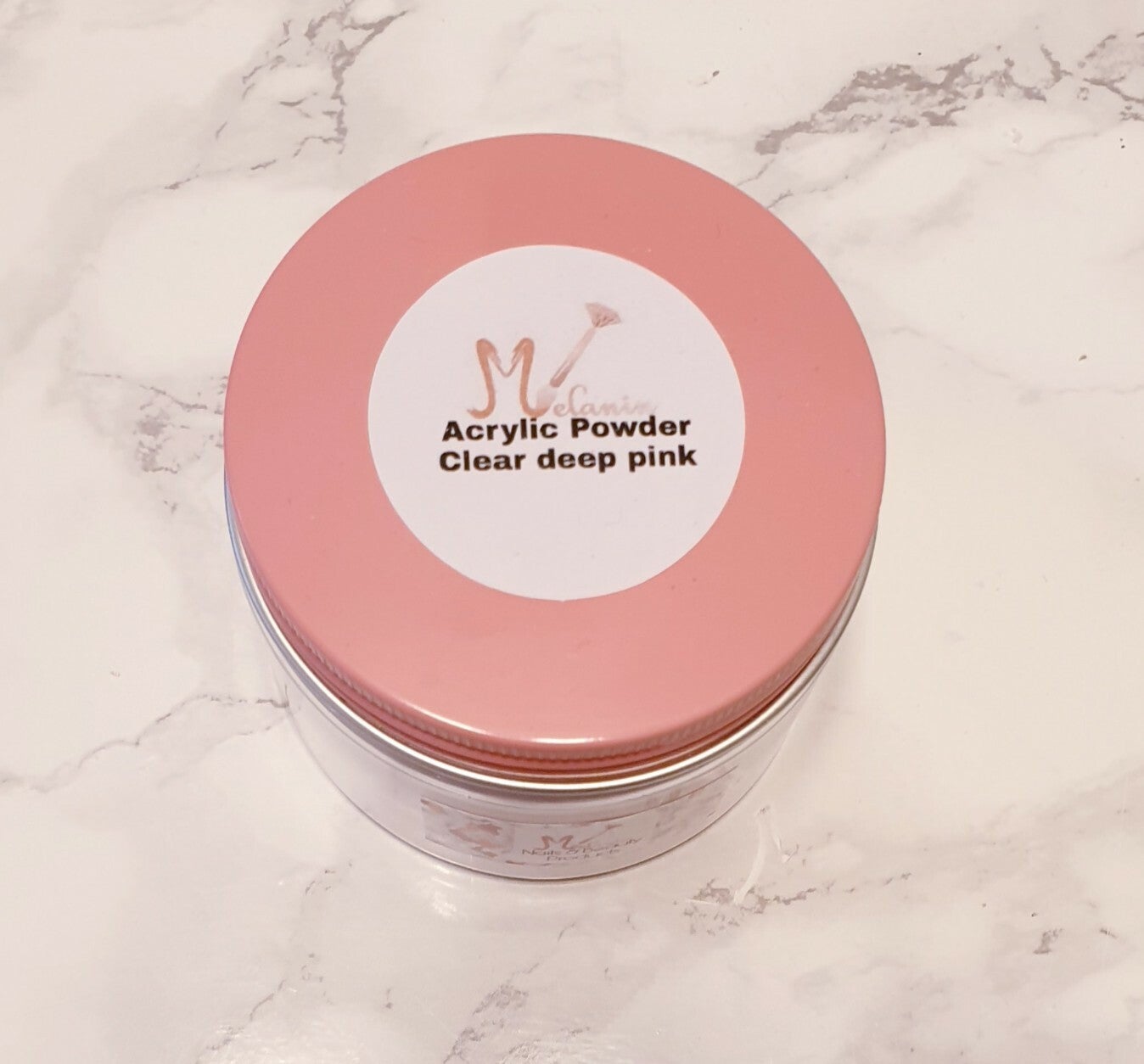Acryl poeder clear deep pink