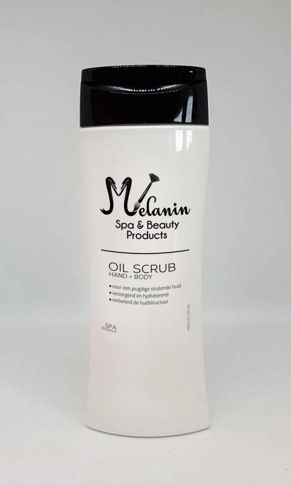 Body + hand scrub oil